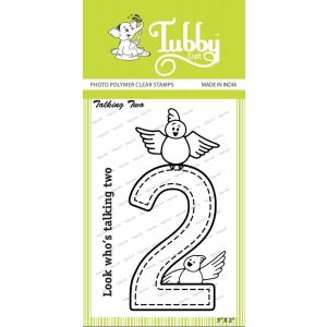 Tubby Photopolymer Clear Stamps - Talking two