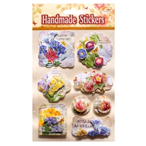 Blue Orchids Tags Sticker