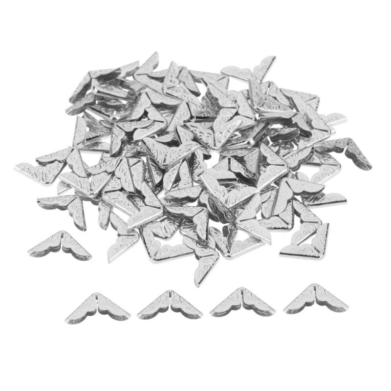 Metal Scrapbook Album Corners/Protectors (Set of 20 pcs) - Silver CTSE-53