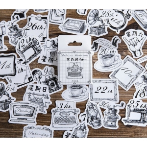 Numbers Cards Stickers or Ephemera (40 pcs)