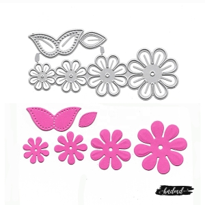 Steel Cutting Dies - Flower and Leaves (XY719)