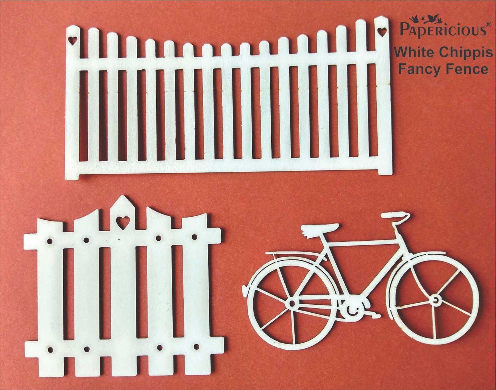Papericious White Chippis - Fancy Fence