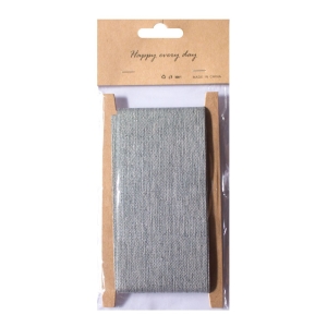 Designer Plastic Glitter Burlap Ribbon - Silver