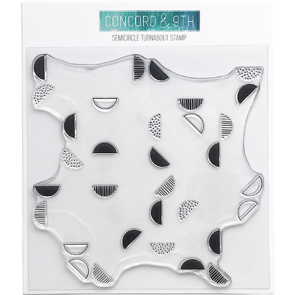 Concord & 9th Clear Turnabout Stamp - Semicircle (6 by 6 inch)