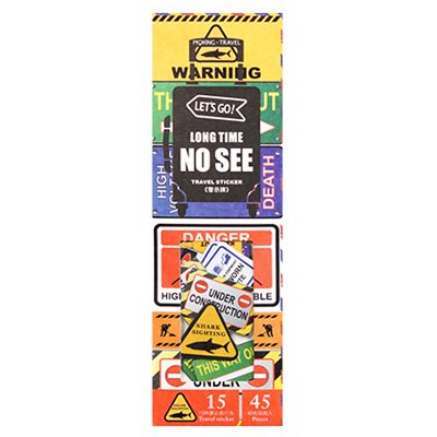 Vintage Traveller Ephemera or Stickers (45 pcs)