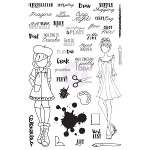Craft Day Julie Nutting Planner Stamp by Prima
