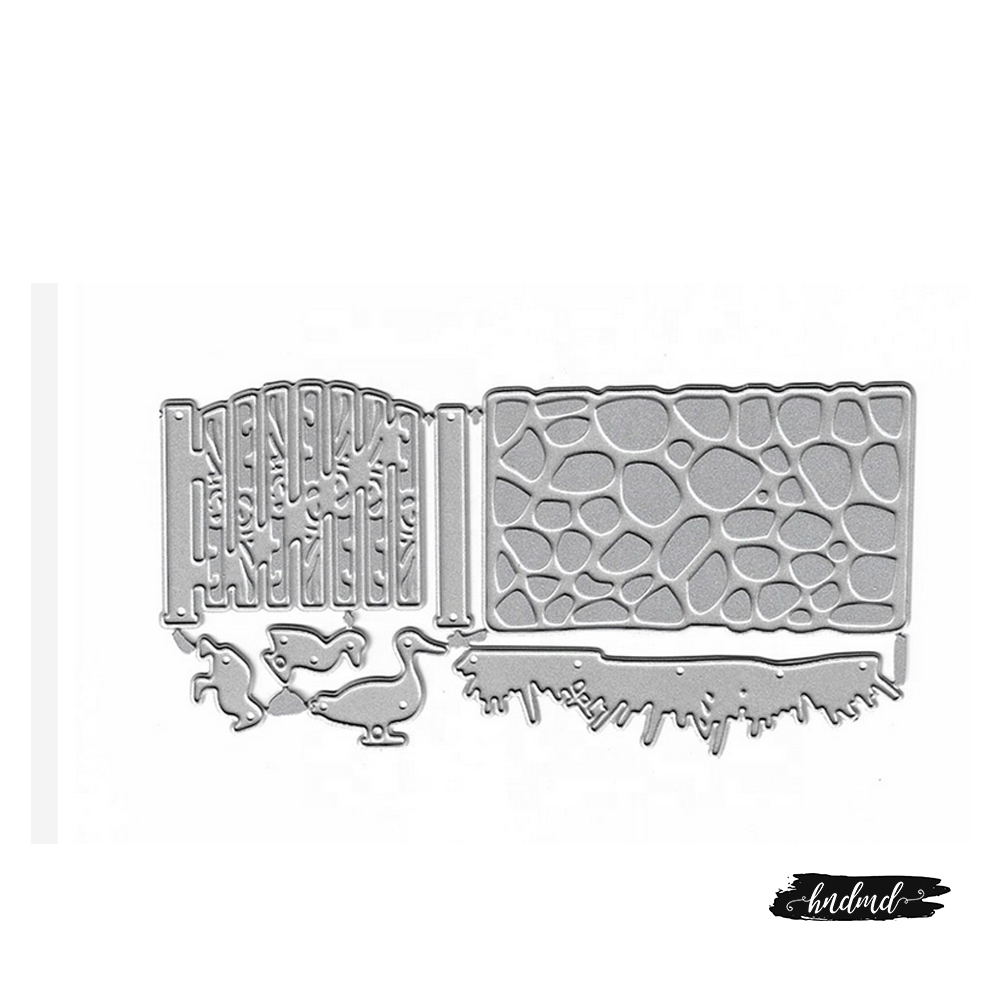 Steel Dies - Vintage Gate and Wall (Set of 7 dies)