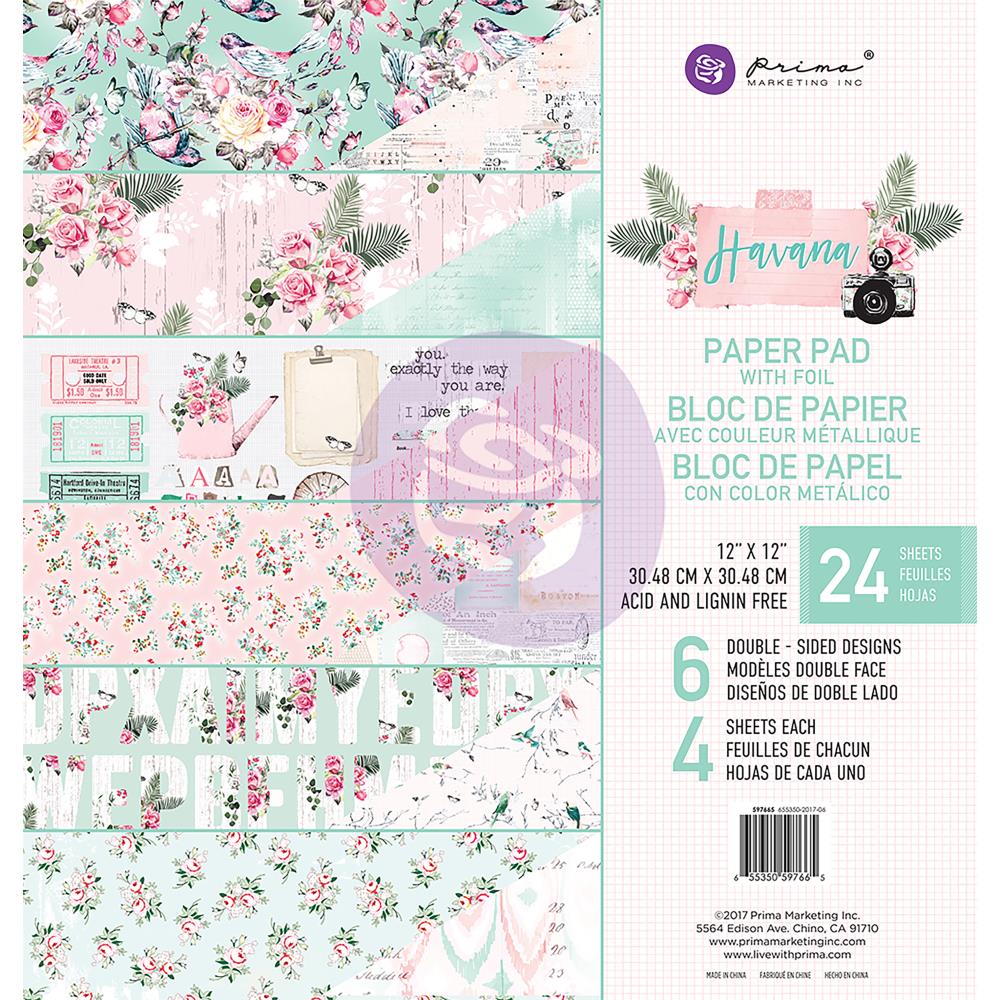 Prima - Havana - 12x12 Paperpack (24 double sided sheets)