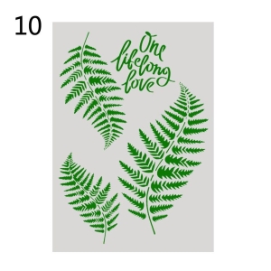 Stencil - Leaves (A4 size)