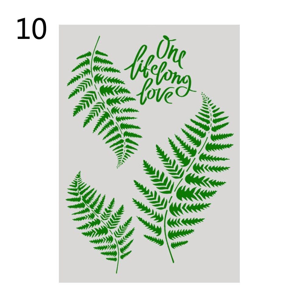 Stencil - Leaves (A4 size)