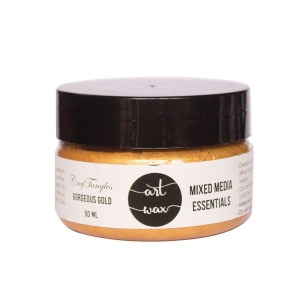CrafTangles mixed media Essentials - Art Waxes - Gorgeous Gold (50 ml)