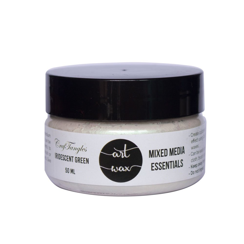 CrafTangles mixed media Essentials - Art Waxes - Iridescent Green (50 ml)