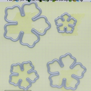 Steel Dies - 5 petal flowers for flowermaking (Set of 4 dies)