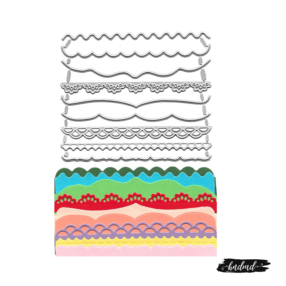 Steel Border Dies (Set of 9 dies) - Various Borders