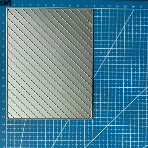 Steel Background Dies - Diagonal Stitched Lines Grid