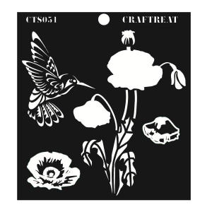 CrafTreat Layered Stencil - Poppy