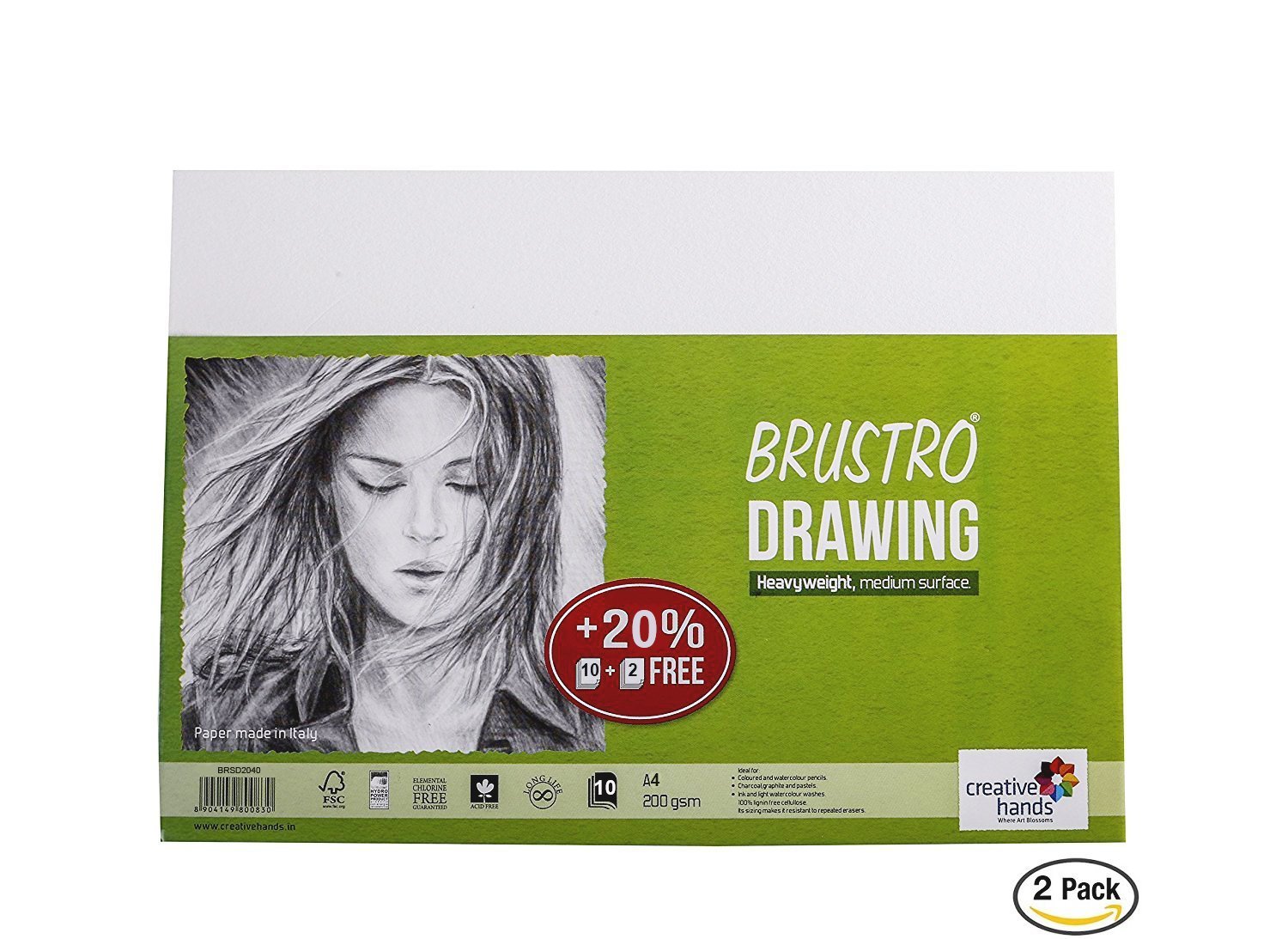 Brustro Drawing Paper - 200 gsm - A4
