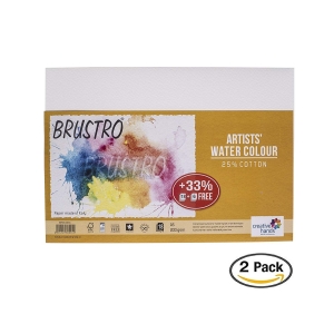 Brustro Artists Watercolour Paper (25% Cotton) - 200 gsm - A5