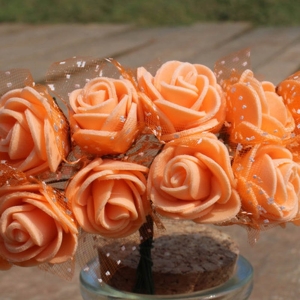 Foam Roses - Orange (Set of 24 roses)