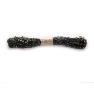 Golden double colored Paper Twine - Black (10 mts)