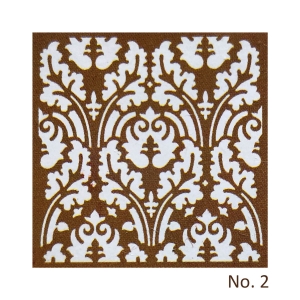 Stencil - Floral Design 1 (8 by 8 inch)