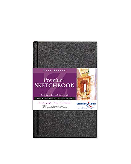 Stillman And Birn Potrait Hardbound Sketchbook (5.5 by 8.5 inches) (Zeta Series)
