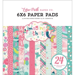 EchoPark paper pad - Imagine that Girl (6by6 inch)