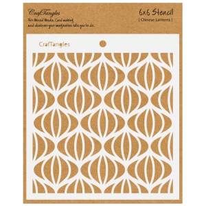 CrafTangles 6"x6" Stencil - Chinese Lanterns