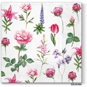 A pack of 13 by 13 inch Decpoupage Napkin Paper (SDL092800) - Set of 5 pcs