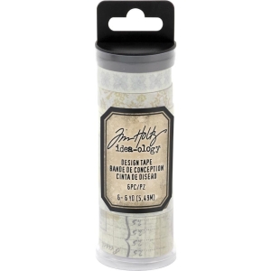Tim Holtz ideaology Design Tape 6/Pkg - Salvaged