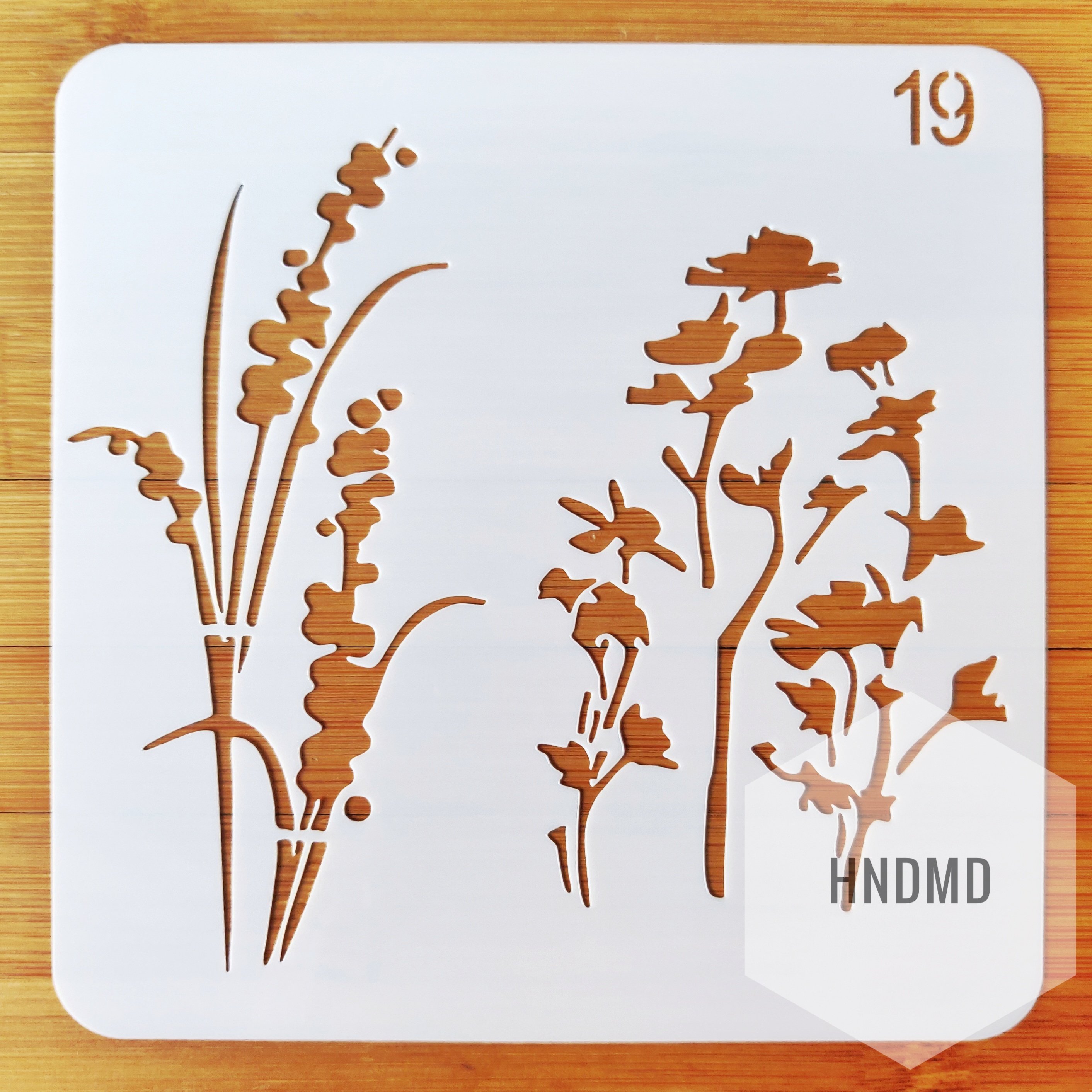 Stencil - Florals (5 by 5 inch)