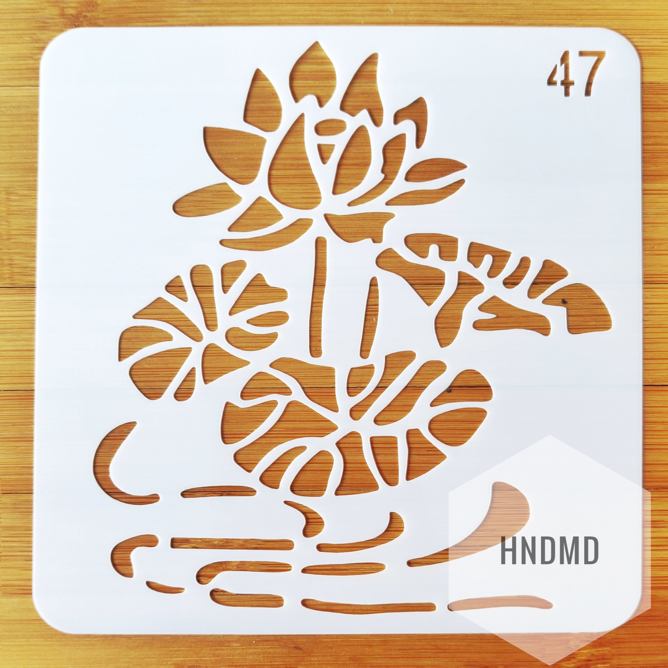 Stencil - Lotus (5 by 5 inch)