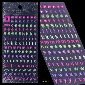 Glitter Alphabet Stickers (ZW-BA-A)