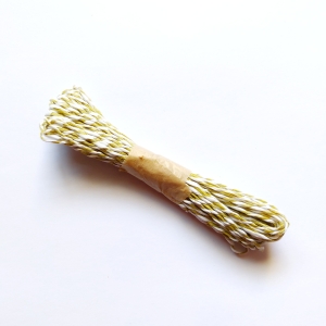 Double colored Paper Twine - Olive Green