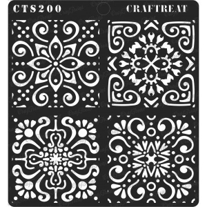 CrafTreat 6"x6" Stencil - Moroccan Tiles