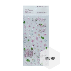Epoxy Stickers - Pink flowers and branches