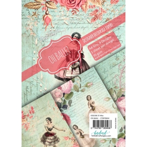 CrafTangles Decoupage Paper Pack - Oh Ballet (A4) - 4 sheets
