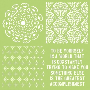 Kaisercraft Designer Template 12"X12" - Be Yourself