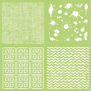 Kaisercraft Designer Template 12"X12" - Textures