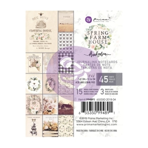 Prima - Spring Farmhouse - 3 x 4 Journaling Cards