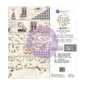 Prima - Spring Farmhouse - 12x12 Paperpack (24 double sided sheets)