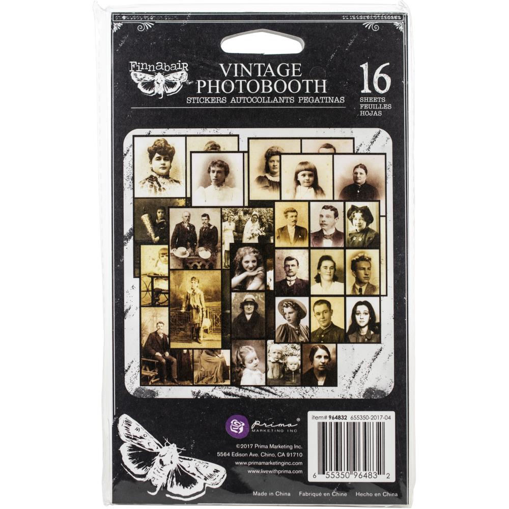 Prima Art Daily Planner Sticker Pad 4.5"X7.5" 16/Pkg - Vintage Photo Booth