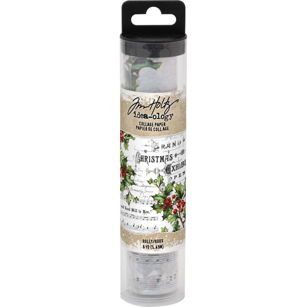 TimHoltz IdeaOlogy Collage Paper 6yds - Holly