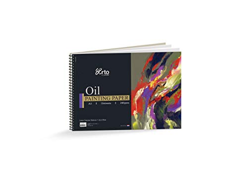 Campap Wire-O Oil Painting book,100% cellulose acid free drawing paper (A3 size)