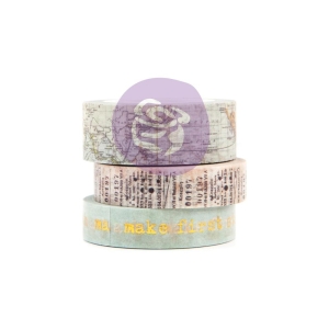 Prima Art Daily Planner Decorative Tape 3/Pkg - Wanderlust 10-15mm/10yds Each