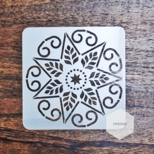 Mandala 5by5 inch stencils (Design 2)