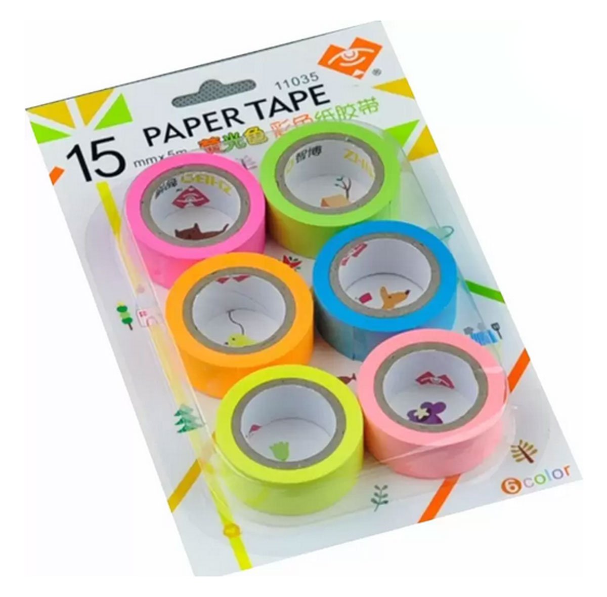 Paper Tape (Pack of 6) - 9mm by 5m