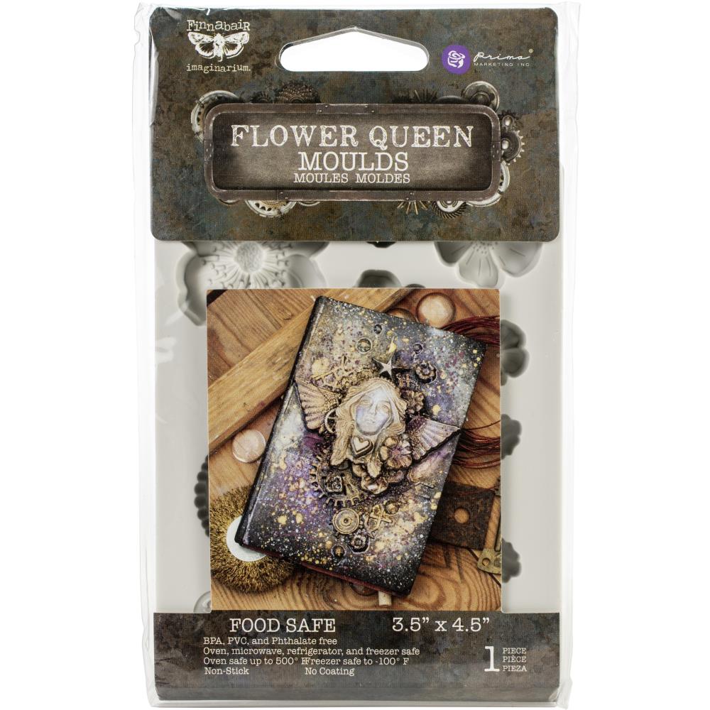 Prima Finnabair Decor Moulds 3.5"X4.5" - Flower Queen
