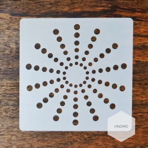 Mandala 5by5 inch stencils (Design 14)