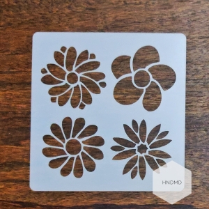 Mandala 5by5 inch stencils (Design 23)